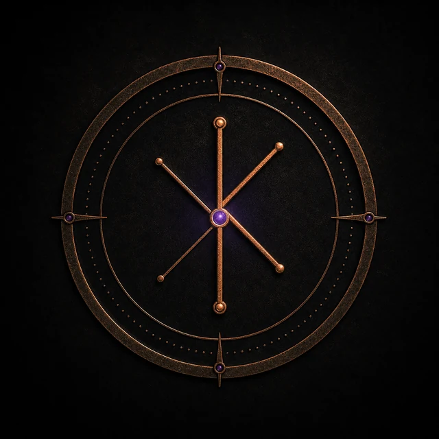 Kenoma copper sigil